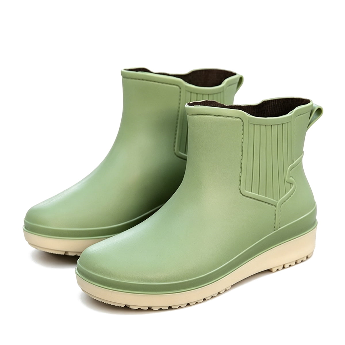 AUXDIQ Rain Boots Women Short Ankle Waterproof Rain Shoes Outdoor Garden Shoes