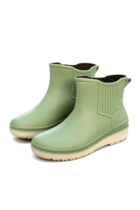 Rain Boots Women Short Ankle Waterproof Rain Shoes Outdoor Garden Shoes