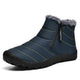 thumbnail image 1 of AUXDIQ Winter Boots Mens Ankle Walking Boots Warm Fur Lined Booties Outdoor Snow Boots, 1 of 5