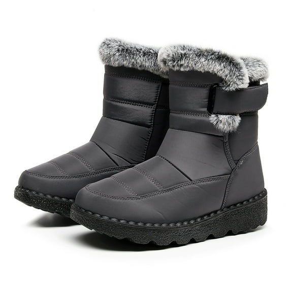 AUXDIQ Winter Boots Mens Womens Walking Boots Warm Fur Lined Boots Outdoor Snow Boots