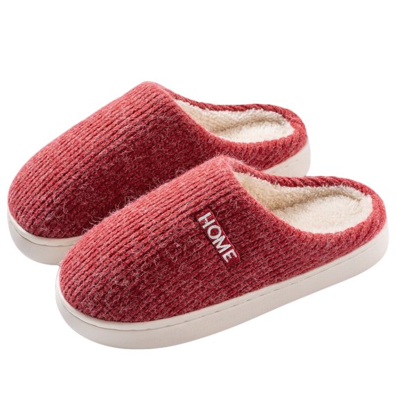 AUXDIQ Women Men Comfort House Slippers Warm Home Shoes Anti-Skid Slippers Outdoor Indoor