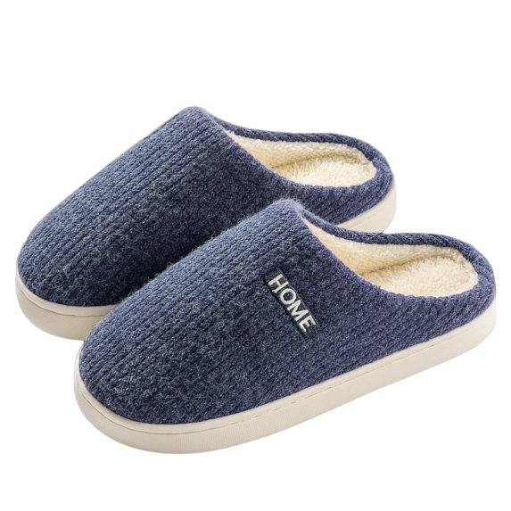 AUXDIQ Women Men Comfort House Slippers Warm Home Shoes Anti-Skid Slippers Outdoor Indoor