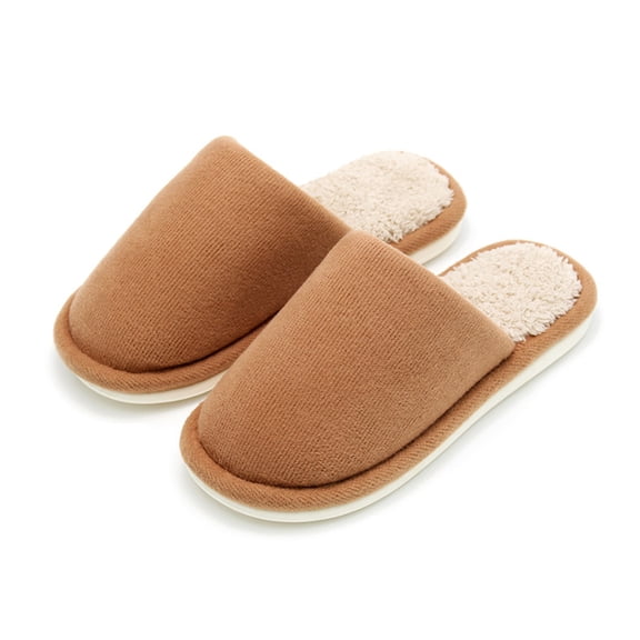 AUXDIQ Women Men Comfort House Slippers Warm Home Shoes Anti-Skid Slippers Outdoor Indoor