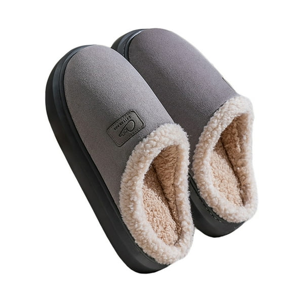 AUXDIQ Women Men Comfort House Slippers Warm Home Shoes Anti-Skid Slippers Outdoor Indoor