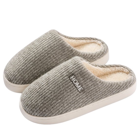 AUXDIQ Women Men Comfort House Slippers Warm Home Shoes Anti-Skid Slippers Outdoor Indoor