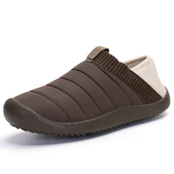 AUXDIQ Women Men Comfort House Slippers Warm Home Shoes Anti-Skid Slippers Outdoor Indoor