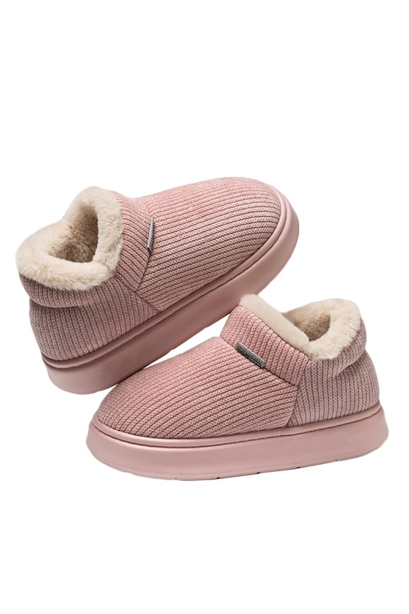 Women Men Winter Boots Slippers Home Warm Fleece Booties Slipper Anti Slip House Shoes Indoor Outdoor