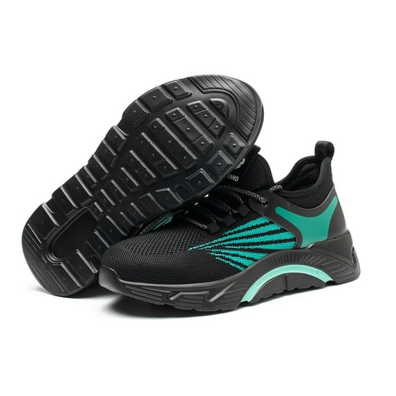 AUXDIQ Work Shoes Men Women Breathable Steel Toe Cap Industrial Trainers Lightweight Construction Sneakers Sport Shoes