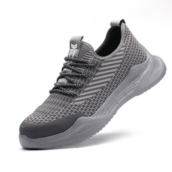AUXDIQ Work Shoes Men Women Breathable Steel Toe Cap Industrial Trainers Lightweight Construction Sneakers Sport Shoes