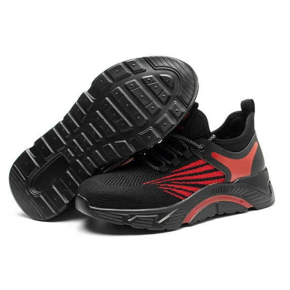 AUXDIQ Work Shoes Men Women Breathable Steel Toe Cap Industrial Trainers Lightweight Construction Sneakers Sport Shoes