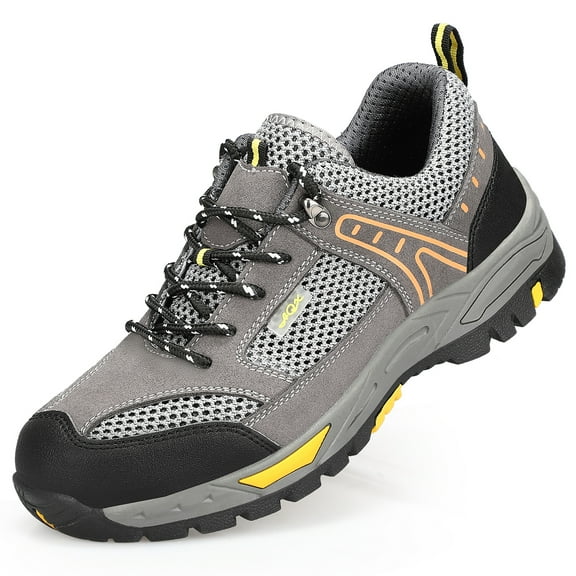 AUXDIQ Work Shoes Men Women Breathable Steel Toe Cap Industrial Trainers Lightweight Construction Sneakers Sport Shoes