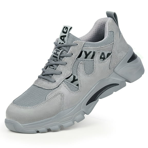 AUXDIQ Work Shoes Men Women Breathable Steel Toe Cap Industrial Trainers Lightweight Construction Sneakers Sport Shoes