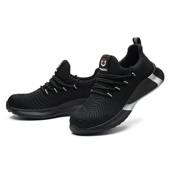 AUXDIQ Work Shoes Men Women Breathable Steel Toe Cap Industrial Trainers Lightweight Construction Sneakers Sport Shoes