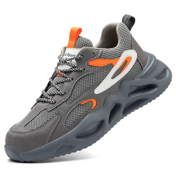 AUXDIQ Work Shoes Men Women Breathable Steel Toe Cap Industrial Trainers Lightweight Construction Sneakers Sport Shoes