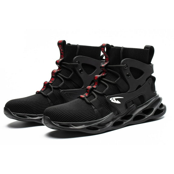 AUXDIQ Work Shoes Men Women Breathable Steel Toe Cap Industrial Trainers Lightweight Construction Sneakers Sport Shoes