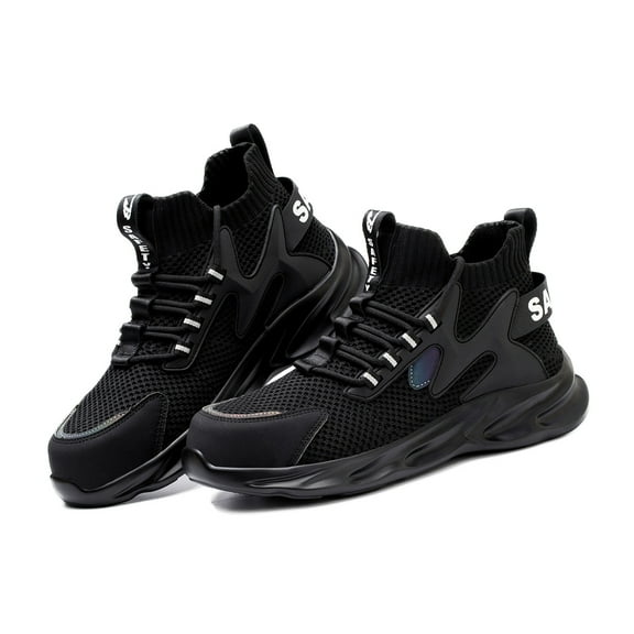 AUXDIQ Work Shoes Men Women Breathable Steel Toe Cap Industrial Trainers Lightweight Construction Sneakers Sport Shoes