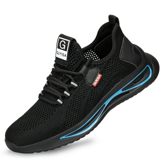 AUXDIQ Work Shoes Men Women Breathable Steel Toe Cap Industrial Trainers Lightweight Construction Sneakers Sport Shoes