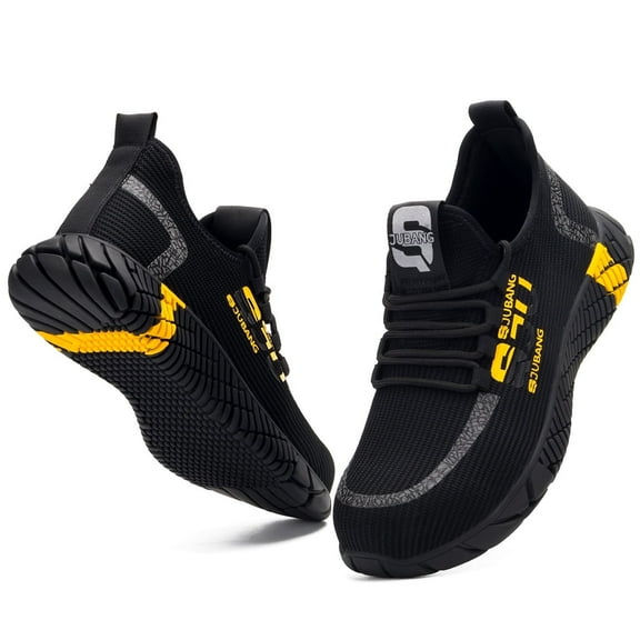 AUXDIQ Work Shoes Men Women Breathable Steel Toe Cap Industrial Trainers Lightweight Construction Sneakers Sport Shoes