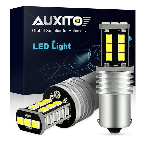 AUXITO 1156 LED Bulb for Reverse Lights, 102-SMD Chipsets 300% Super Bright White 1141 1073 7506 LED Bulbs Backup Reverse Lights Tail Brake Signal Lights