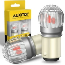 AUXITO 1157 LED Bulb Red, Extremely Bright 3030 Chipsets, 7528 BAY15D 1016 1034 2057 2357 LED Replacement Lamp for Tail Lights, Stop Brake Signal Lights