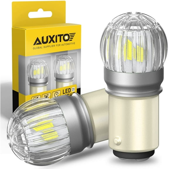 AUXITO 1157 LED Bulb White, Extremely Bright 3030 Chipsets, 7528 BAY15D 1016 1034 2057 2357 LED Replacement Lamp for Tail Lights, Reverse Backup Light, Brake Signal Lights