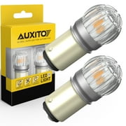 AUXITO 1157 LED Bulbs Amber Turn Signal Light, Super Bright Unique 1:1 Design, 2057 2357 3496 7528 for for Blinker Turn Signal Bulbs, Tail Light, Stop Brake Lights, Side Marker Turn Signal Replacement