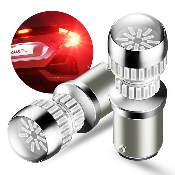 AUXITO 1157 Red LED Bulbs, 2057 2357 7528 BAY15D LED Lights for Brake Tail Lights, Pack of 2