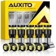 thumbnail image 1 of AUXITO 194 LED Light Bulb 6000K White 168 2825 W5W T10 Wedge 24-SMD 3014 Chipsets LED Replacement Bulbs Error Free for Car Dome Map Door Courtesy License Plate Dash Instrument Lights, Pack of 10, 1 of 8