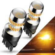 AUXITO 3157 LED Turn Signal Light Bulbs Amber Yellow 3156 3056 4057 4157 Blinker Parking Side Marker Brake Lights, Pack of 2 Fits select: 1988-2022 FORD F150, 1998-2015 NISSAN ALTIMA