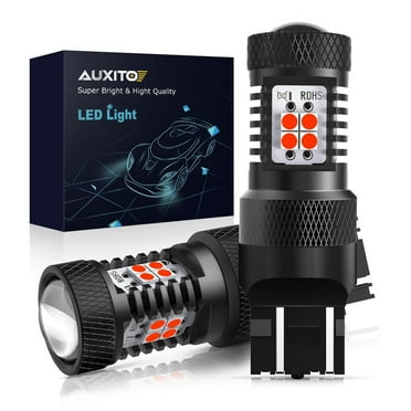 AUXITO 7443 LED Bulb Red 7440 7444 W21W T20 for Brake Light, Tail Light 14-SMD 3030 Chipsets LED Bulbs,Pack of 2