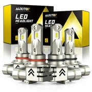 AUXITO 9005 9006 Combo Led Headlight Kit, 300% Brighter Super Bright 6000K Cool White LED High Low Beam headlight bulb, Pack of 4
