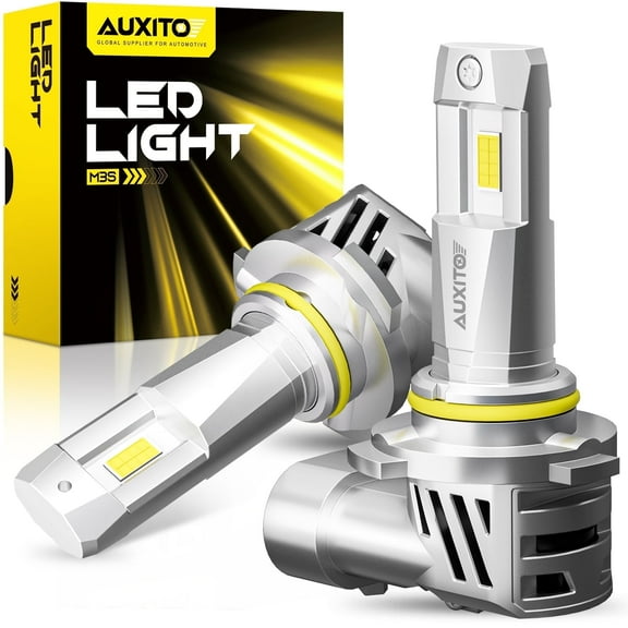 AUXITO 9005 HB3 LED Headlight Bulbs,600% Brighter Mini Size 9005 LED Bulbs for High Beam, Pack of 2