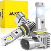 AUXITO 9005 Headlight Bulbs, 6000K White, 600% Brighter 9005 LED Bulb for High Beam Low Beam, HB3 LED Headlight Bulb, Pack of 2