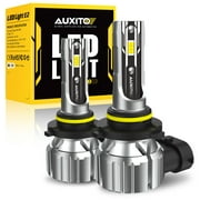 AUXITO 9005 LED Bulbs 6000K White for High Beam, 400% Brighter HB3 LED Bulbs Replacement for Halogen, Plug and Play Automotive LED Bulbs, 2 Pack