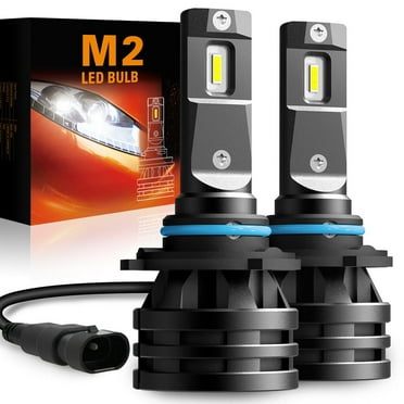 AUXITO 9006/HB4 LED Headlight Bulb 10,000 Lumens, 9006 low beam headlight bulb 6000K White ,Pack of 2