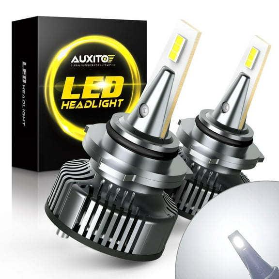 AUXITO 9006/HB4 LED Light Headlight Bulbs,80W 16,000LM Per Pair, 9006 low beam headlight bulb,6500K Xenon White, Pack of 2
