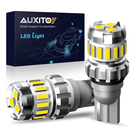 AUXITO 912 921 LED Bulb Reverse Light Bulb 6500k White, 906 922 W16W T15 LED Backup Light Bulb, 2400LM 300% Brighter Mini Size LED Light Bulb, Pack of 2