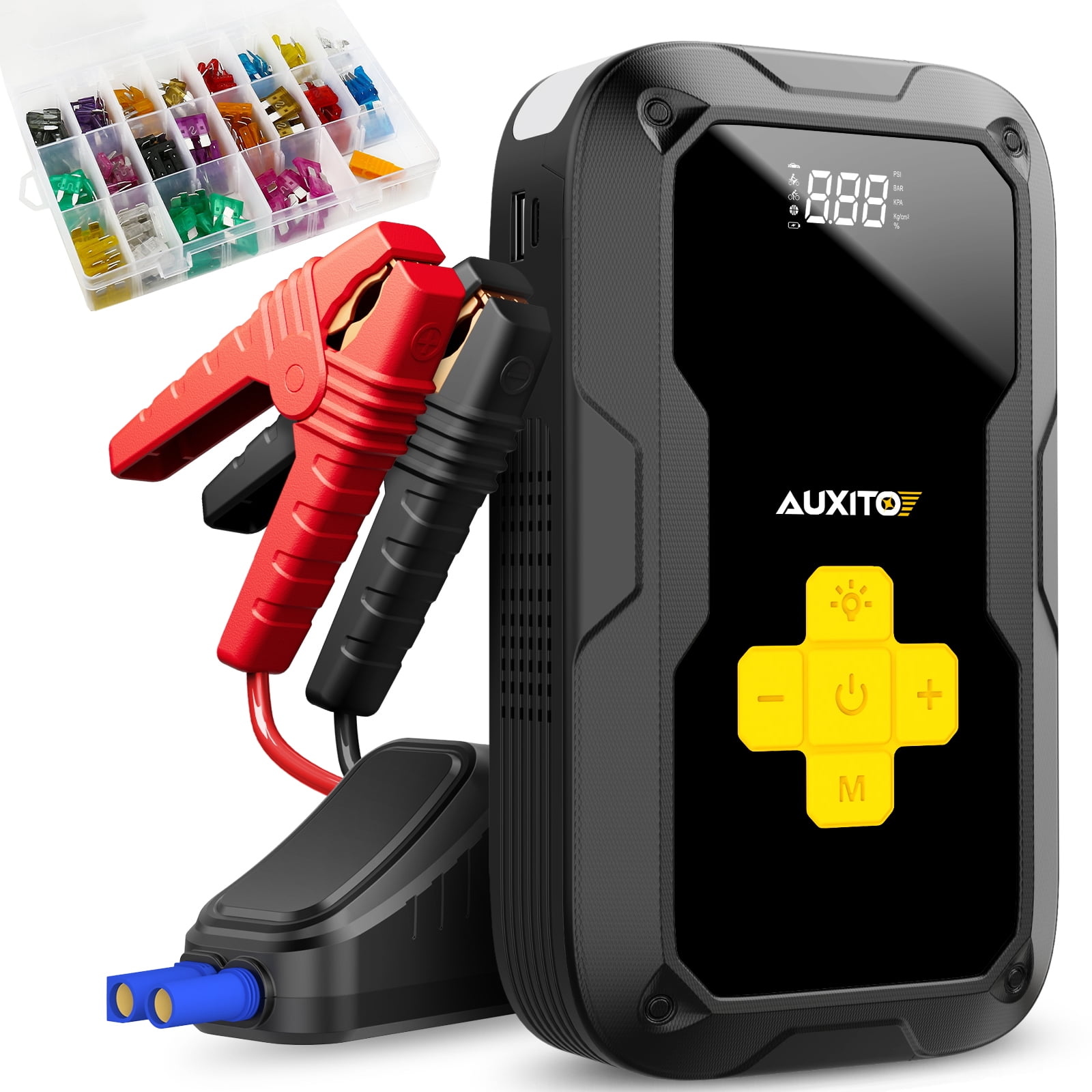 AUXITO Car Jump Starter With Air Compressor, 3500A 12V Portable Jump