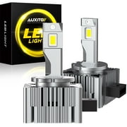 AUXITO D3S D3R LED Headlight Bulbs, 24000Lumens 120W 6000K White 500% Brightness, Xenon HID Replacement Lights, Pack of 2