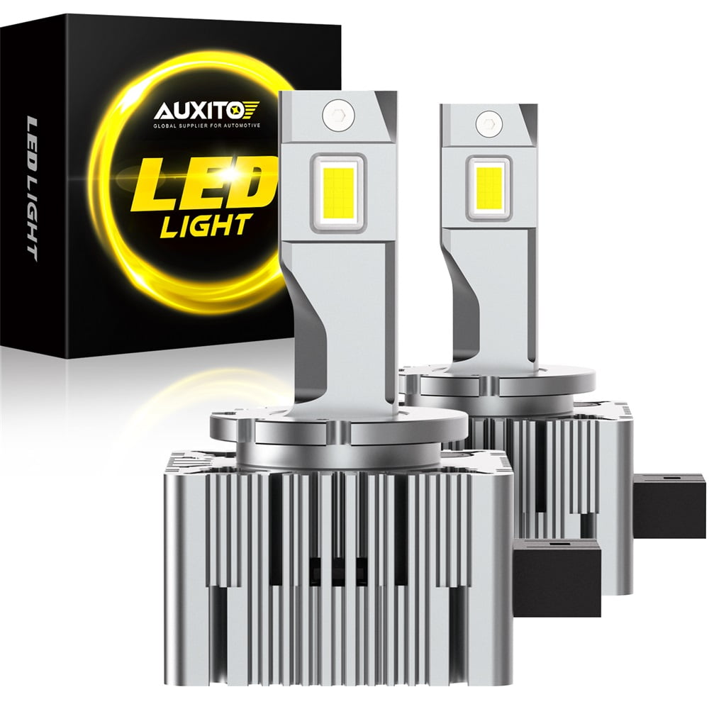 AUXITO D3S HID Headlight Bulb, 6000K Cool White 66340 42403 42302 Bulbs, 35W Xenon Headlight Bulbs, Super Bright D3S HID Bulbs Original Replacement