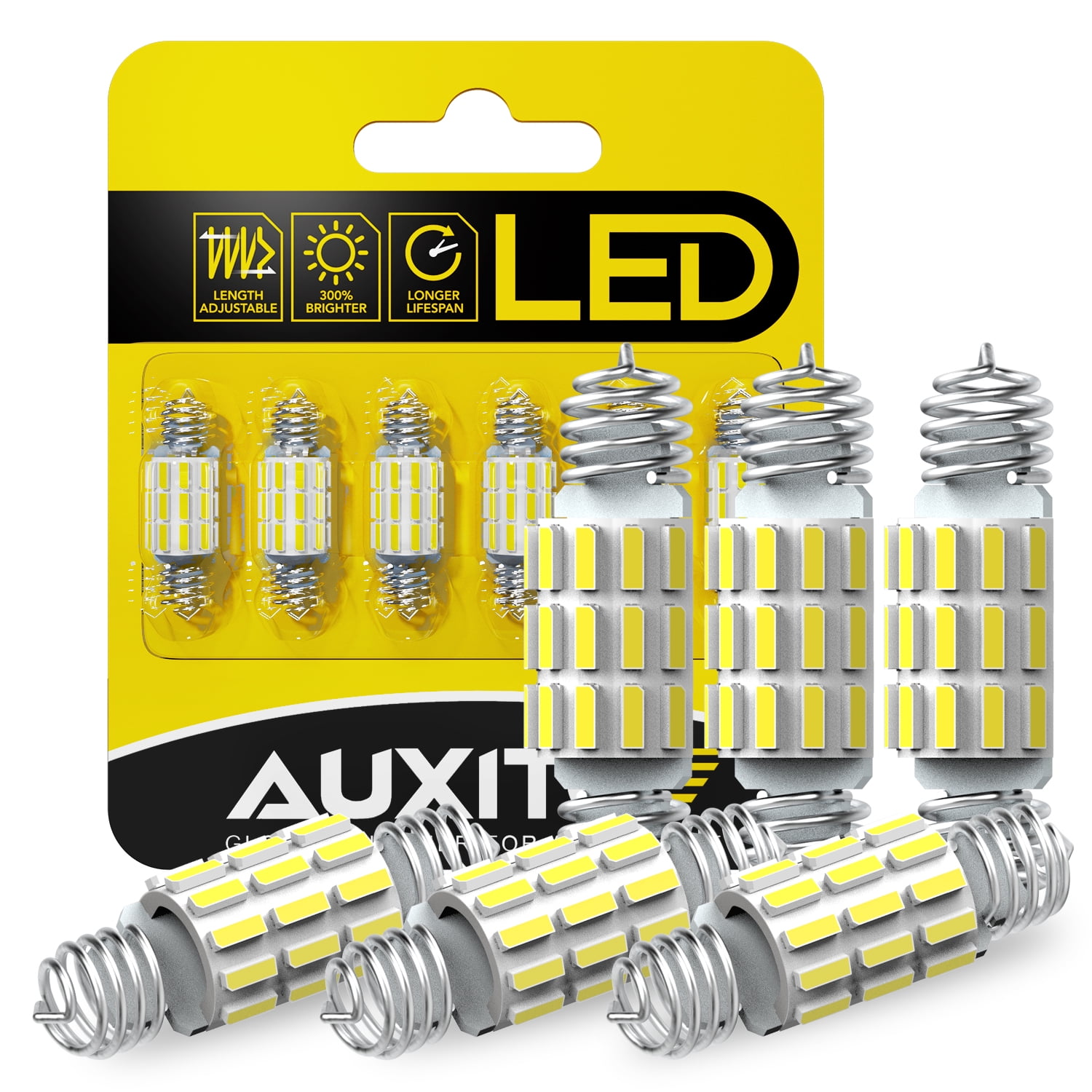 AUXITO LED Bulbs DE3175 6418, 6500K White, for Car Interior & License ...