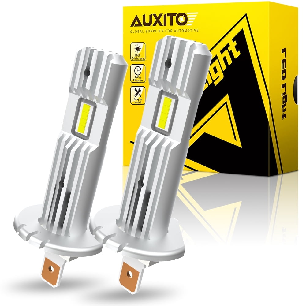 AUXITO Bombillas LED H1, 15000LM por juego, 6500K xenón blanco, bombillas  inalámbricas, paquete de 2