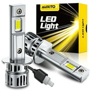 AUXITO 2025 Upgraded H1 Led Headlight Bulb, 1:1 Mini Size 900% Ultra Brightness, 6500K White, No Adapter Required Easy install, H1ll Fanless LED Kit Fog lights, Canbus Ready, Pack of 2