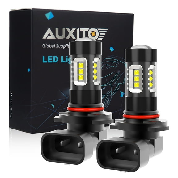 AUXITO H10 9140 9145 LED Fog Light Bulbs 1800 Lumens Bright 6500K White Replace for Fog Light or DRL, Pack of 2