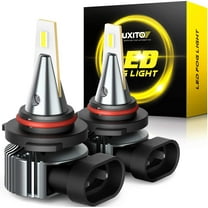 AUXITO H10 LED Fog Light Bulbs, 9145/9140/9045/9040/9055 Daytime Running Light, 6500K Cool White, Wireless, 6000LM Per Set, DRL Bulbs Replacement For Ford,GMC( Pack of 2)