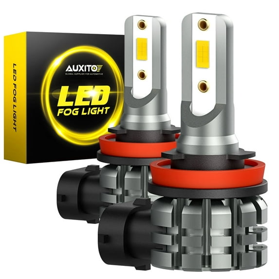 AUXITO H11 H8 H9 H16 LED Fog Light Bulbs 4000 Lumens with CSP Chipsets Golden Yellow for DRL or Fog Lights Lamp Replacement