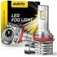 thumbnail image 1 of AUXITO H11 H8 LED Fog Light Bulb Fanless, 40W High Power, Golden Yellow, CSP LED Chips, H16 H11 H8 Fog Bulbs DRL Replacement, Pack of 2, 1 of 8