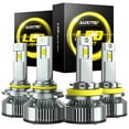 thumbnail image 1 of AUXITO H11 LED Bulbs & AUXITO 9005 HB3 LED Bulbs, 24000Lumens 120W Per Set, 700% Brighter, 6500K Cool White Headlight Conversion Kits for High Beam Low Beam, 1 of 9
