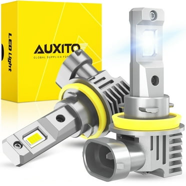AUXITO H11 Led Headlight Bulb, High Low Beam H8 H9 H11 Headlight Bulb 6500K Cool White,600% Brighter,Pack of 2