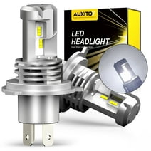 AUXITO H4 9003 HB2 LED Headlight Bulbs, 12000LM Per Set 6500K Xenon White for High and Low Beam Hi/Lo, Pack of 2